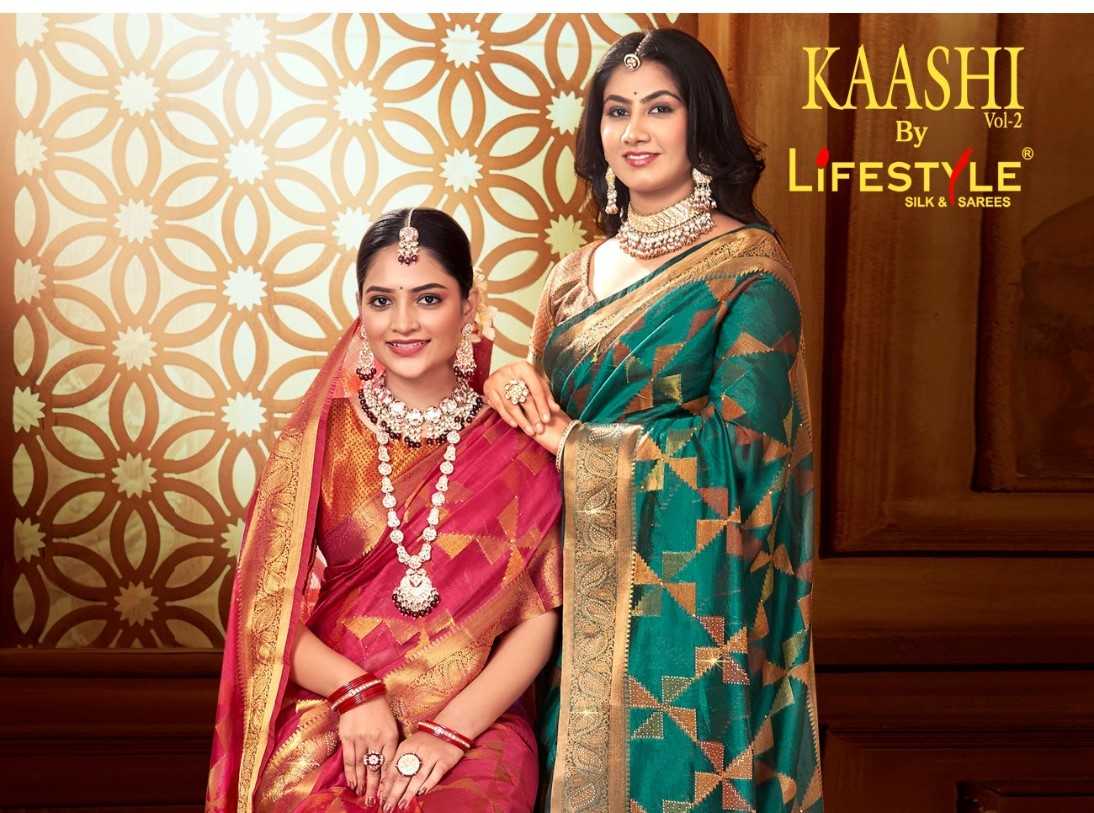 lifestyle kaashi vol 2 22791-22796 fancy silk sarees