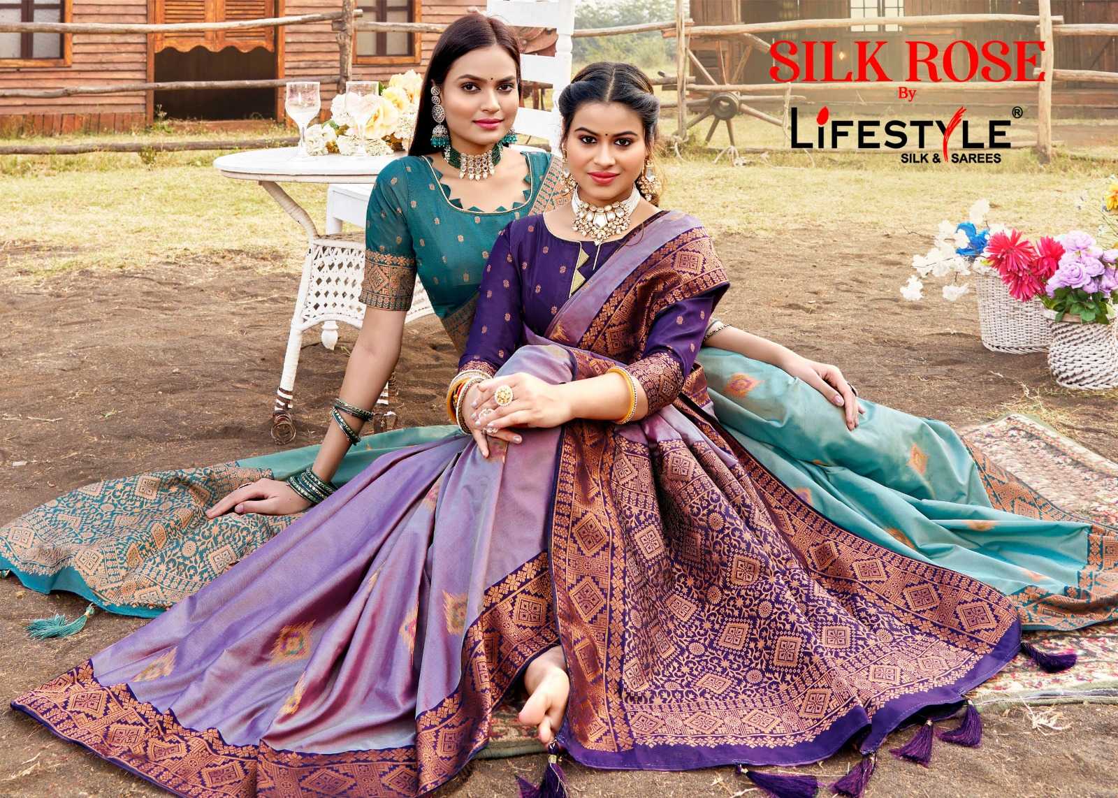 lifestyle silk rose vol 1 wedding wear beautiful sarees