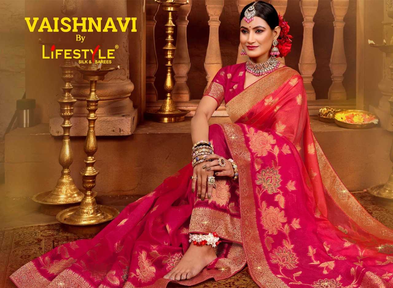 lifestyle vaishnavi vol 1 24811-24814 wedding wear elegant sarees