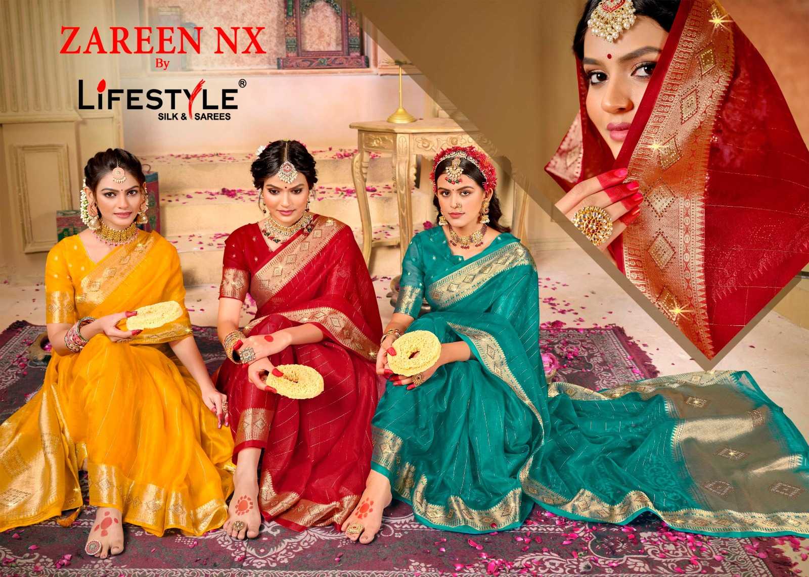 lifestyle zareen nx vol 1 traditional occasion wear sarees 
