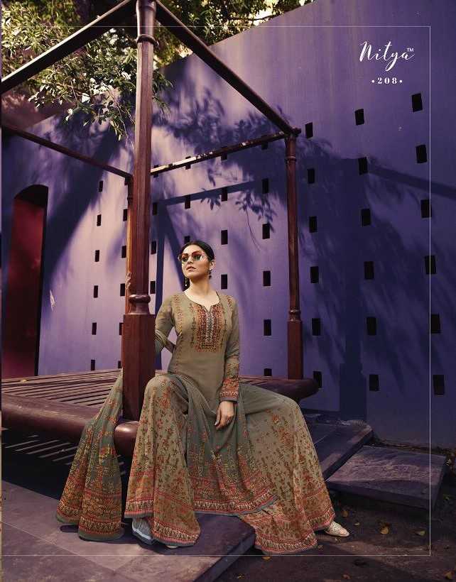 lt fashion nitya 201-208 fancy digital print georgette dress material