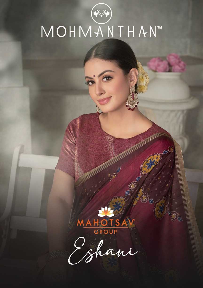 mahotsav mohmanthan eshani 23700 series exclusive collection tussar silk designer sarees 