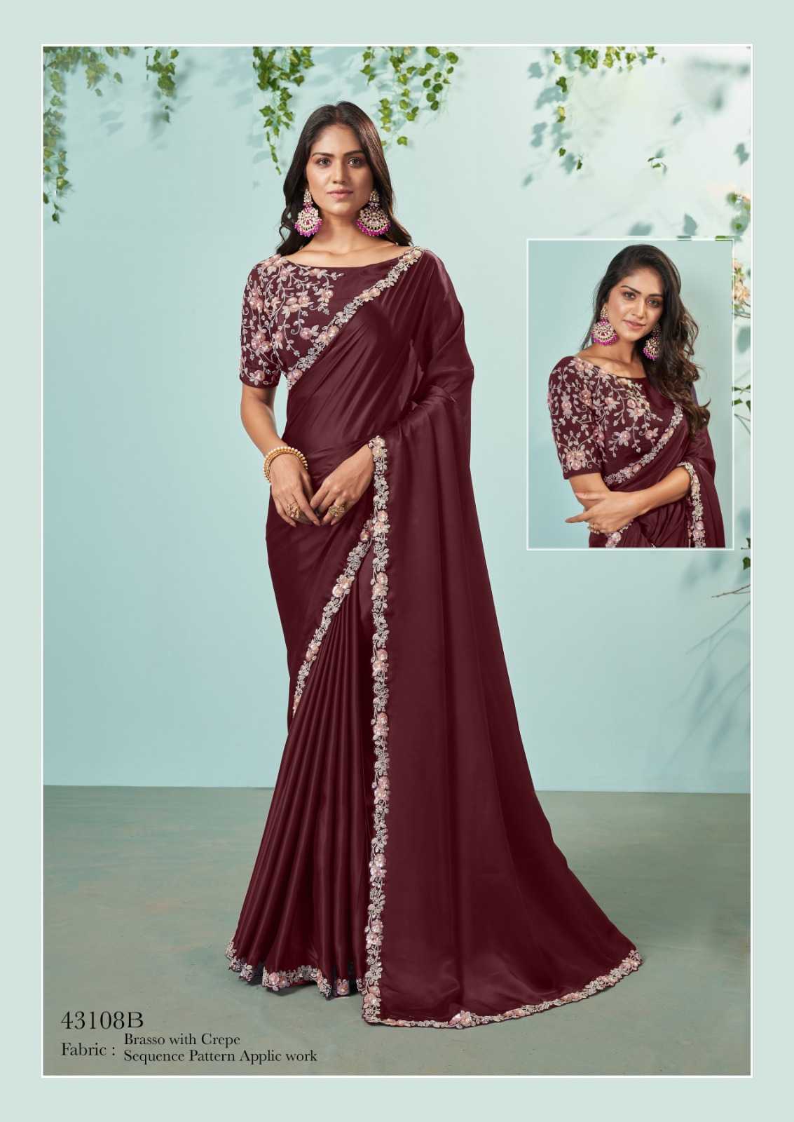 mahotsav norita ikshita 43100 series designer wedding wear sequence work sarees