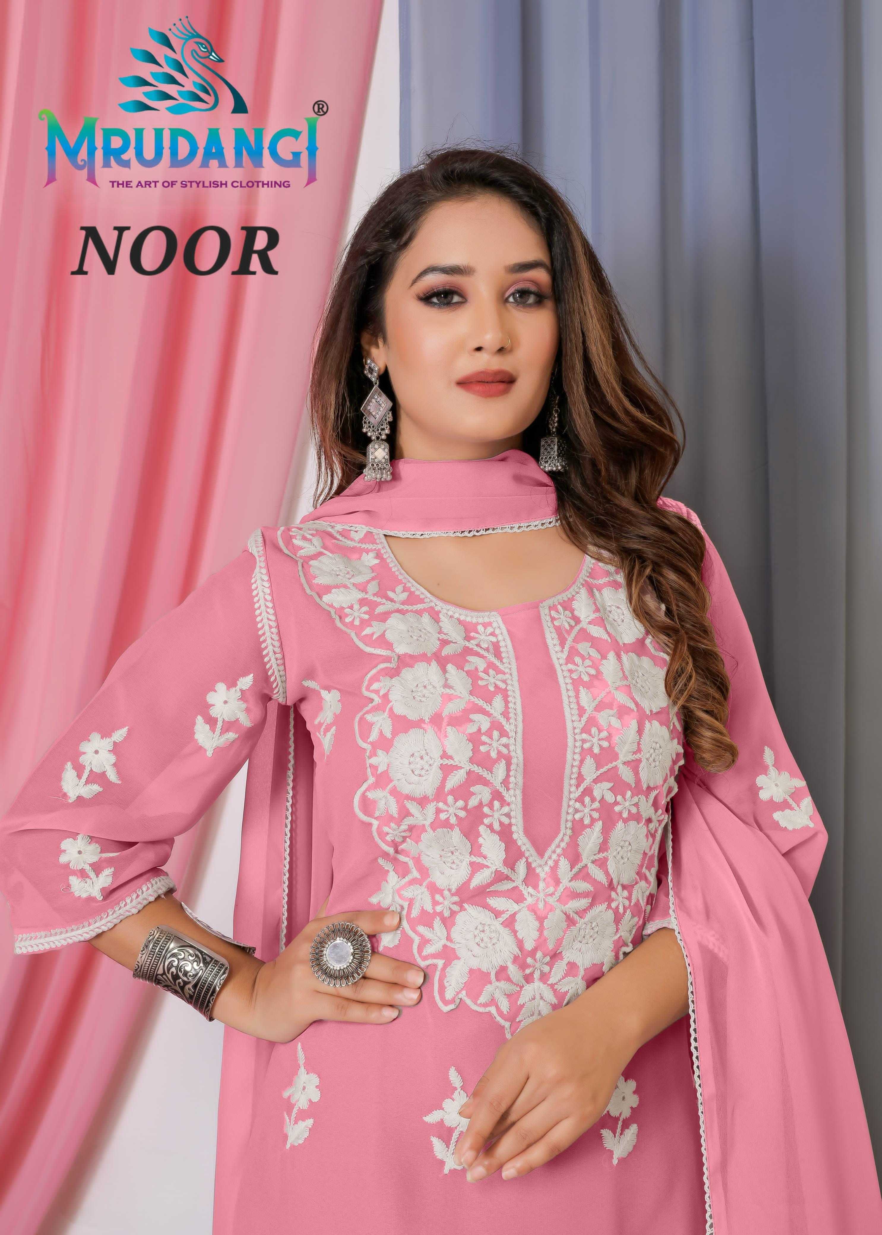 mrudangi noor designer occasion wear dress material