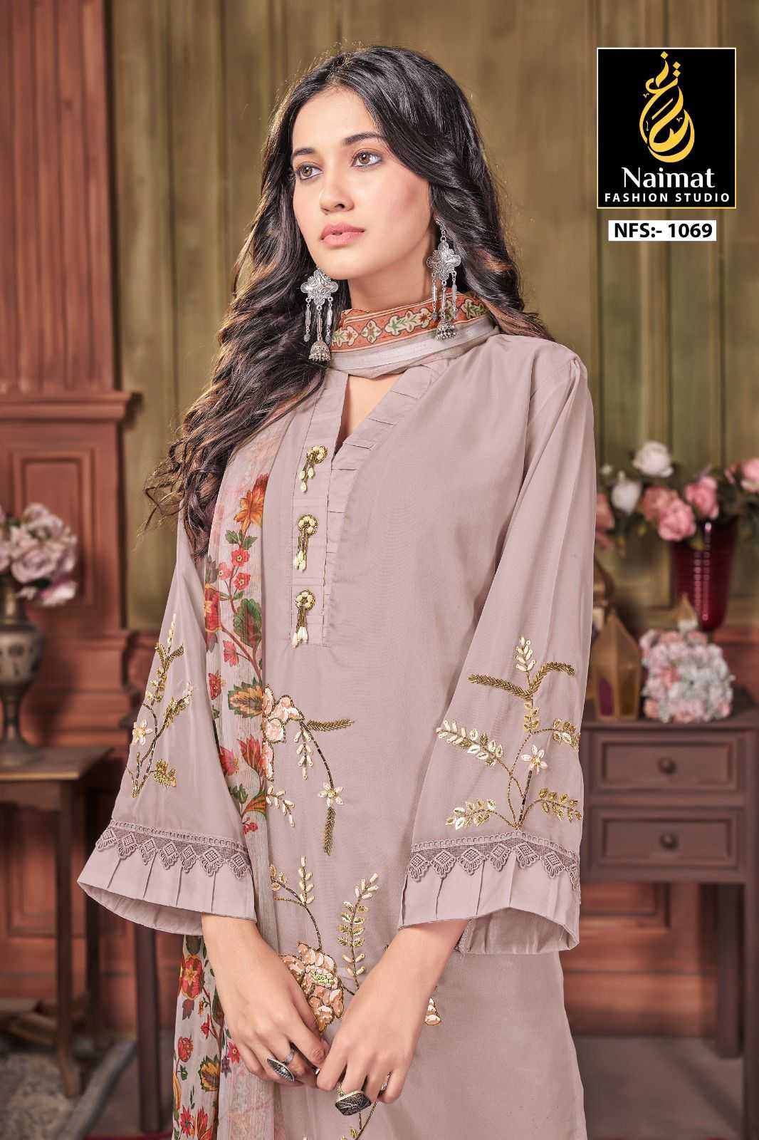 naimat 1069 pakistani readymade embroidery classy collection salwar suit for festive wear