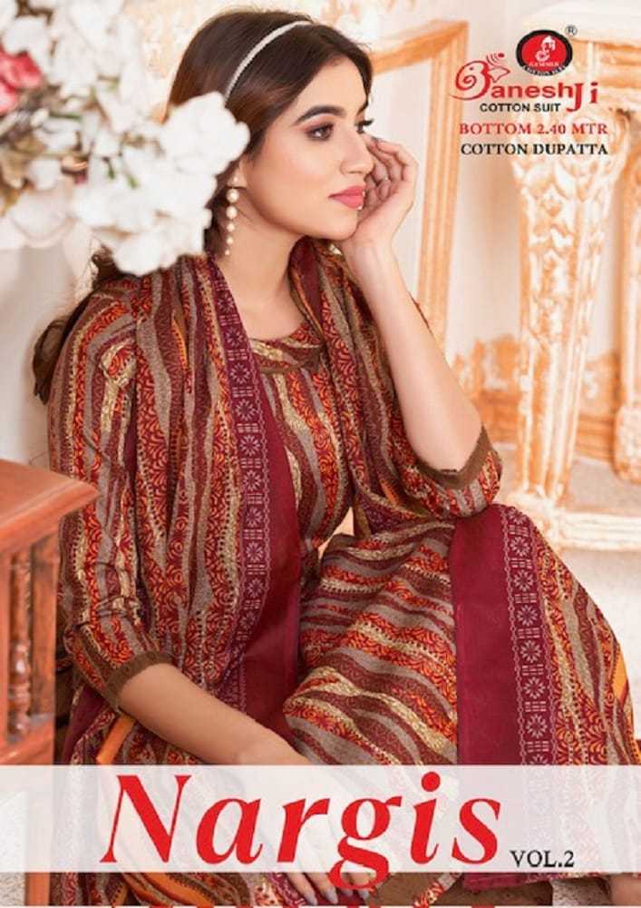 nargis vol 2 by ganeshji cotton adorable fancy print salwar kameez material