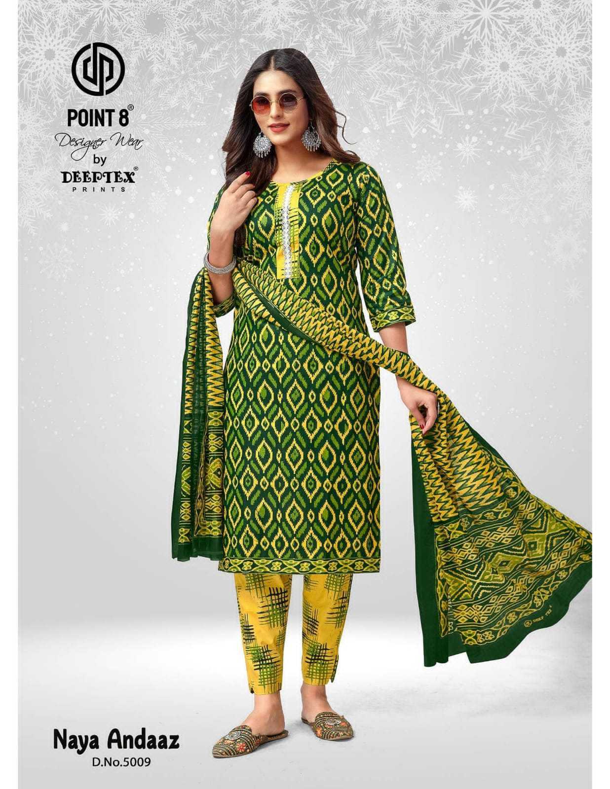 naya andaaz vol 5 nx by deeptex point 8 readymade cotton suit