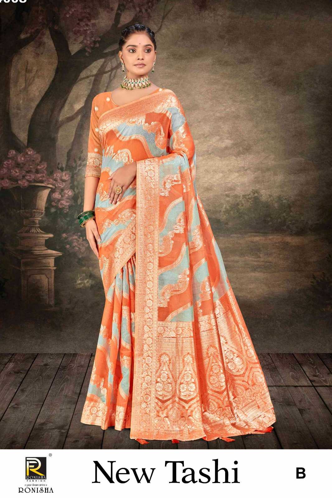 NEW TASHI  BY RANJNA SAREE BANARASI SILK PREMIUM FABRICS SUPER HIT COLLECTION SAREES