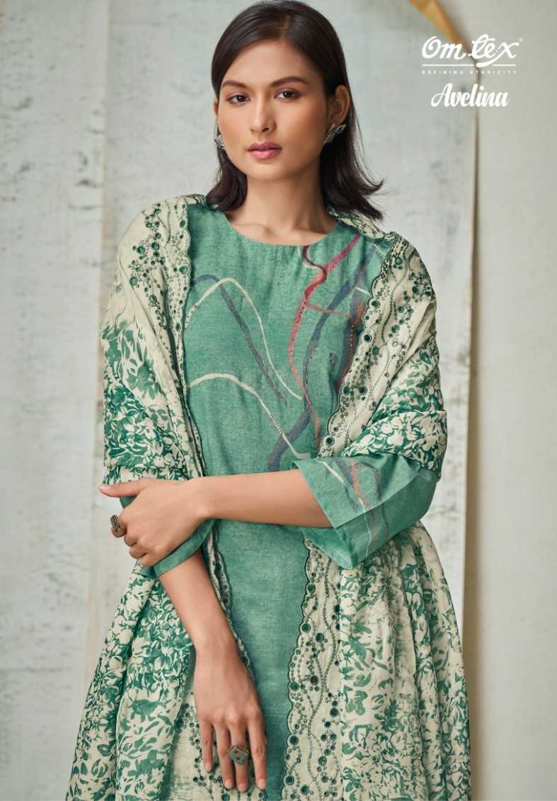 omtex avelina beautiful unstitch salwar kameez with organza dupatta