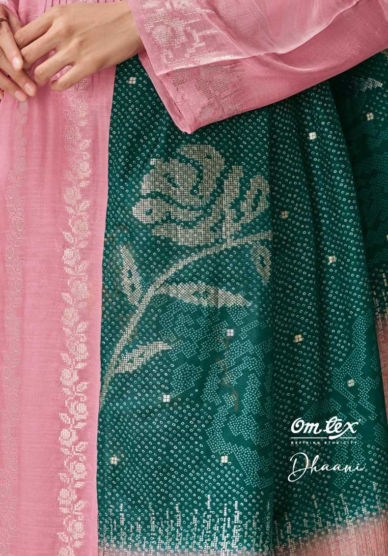 omtex dhaani amazing silk jacquard salwar kameez with digital print dupatta