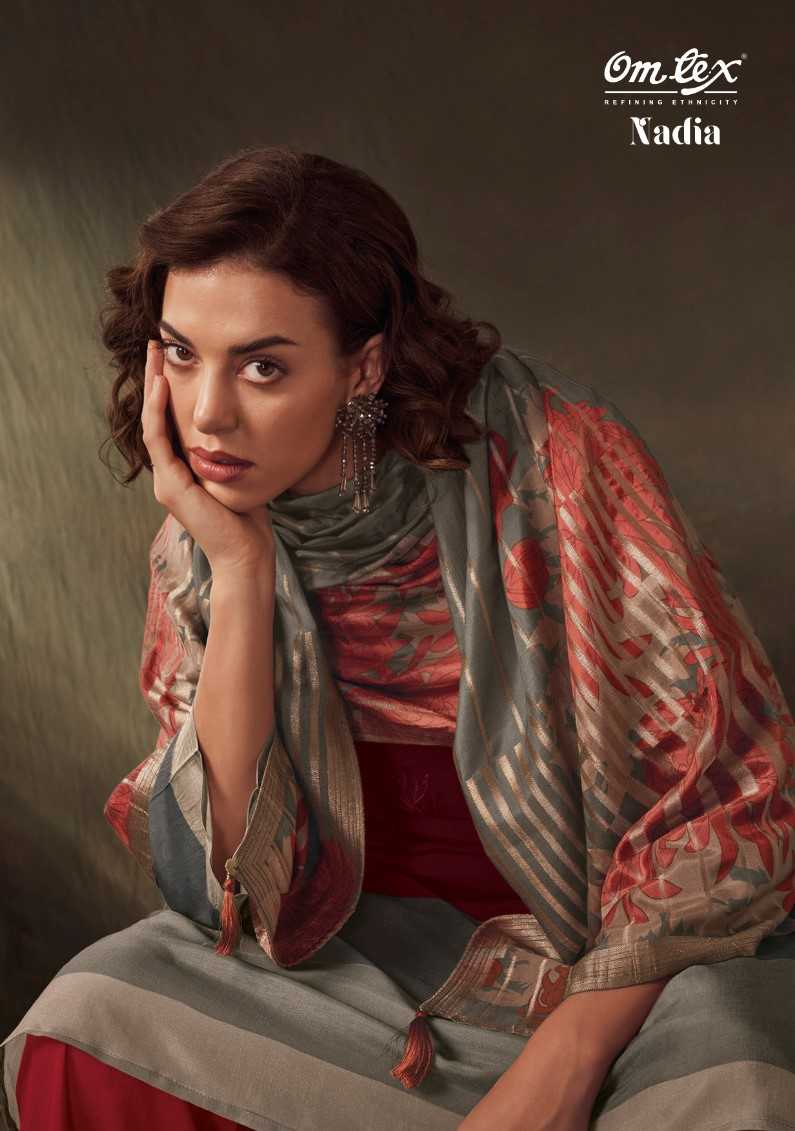 omtex nadia fancy digital print with handwork unstitch salwar kameez