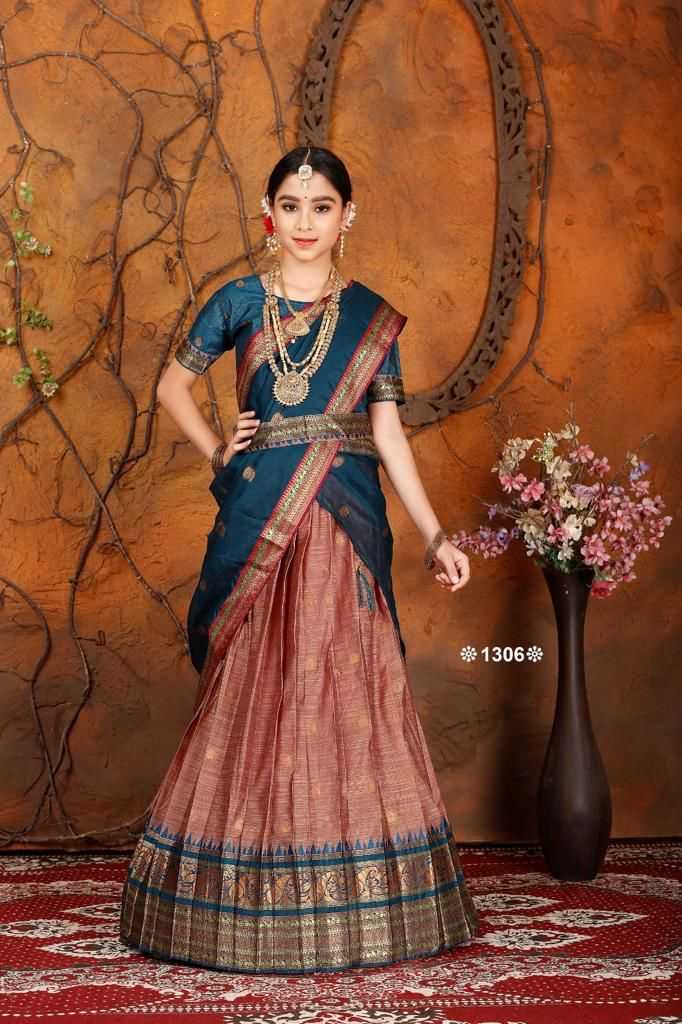 pr aarh readymade traditional wear cotton silk kids lehenga