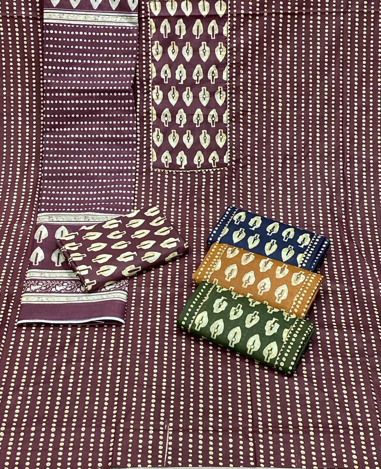 pr jaipuri style cotton suits fancy collection unstitch salwar kameez