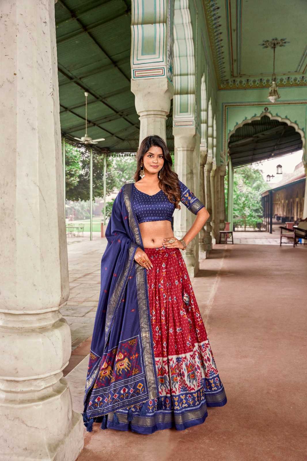 pr lnb1691 designer elegant stitched lehenga with unstitch blouse dupatta