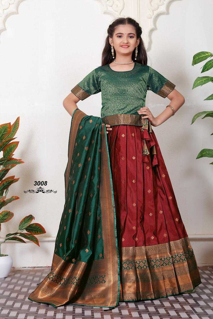 hunar marri readymade festive collection lehehga choli dupatta kids wear