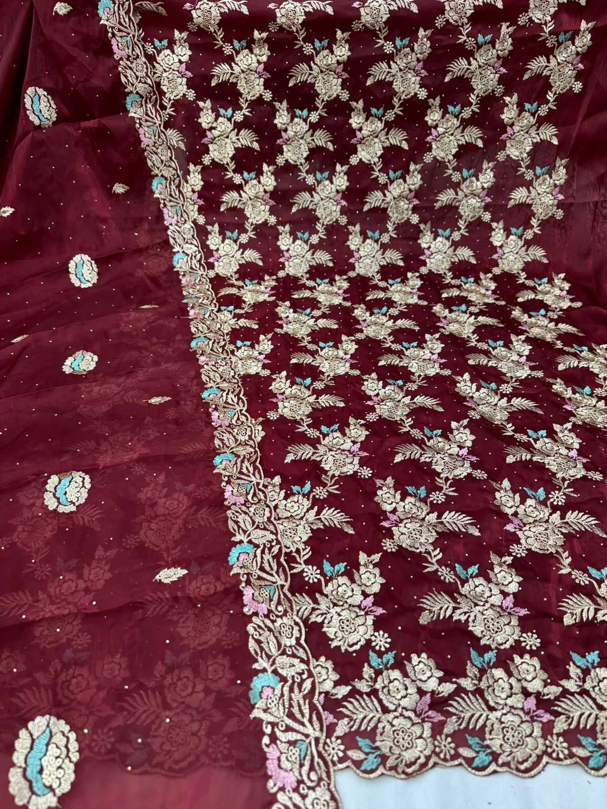 pr naaz designer wedding wear dress material 