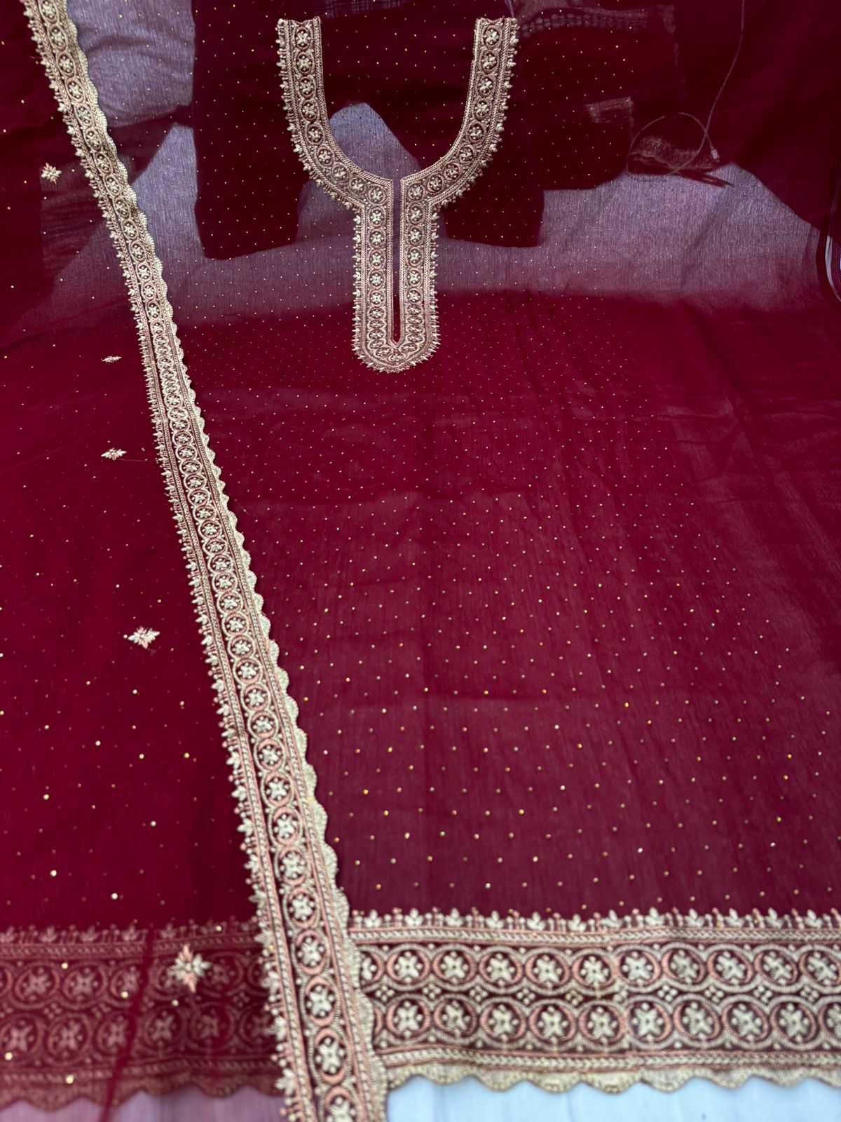 pr reena occasion wear embroidery work unstitch salwar kameez