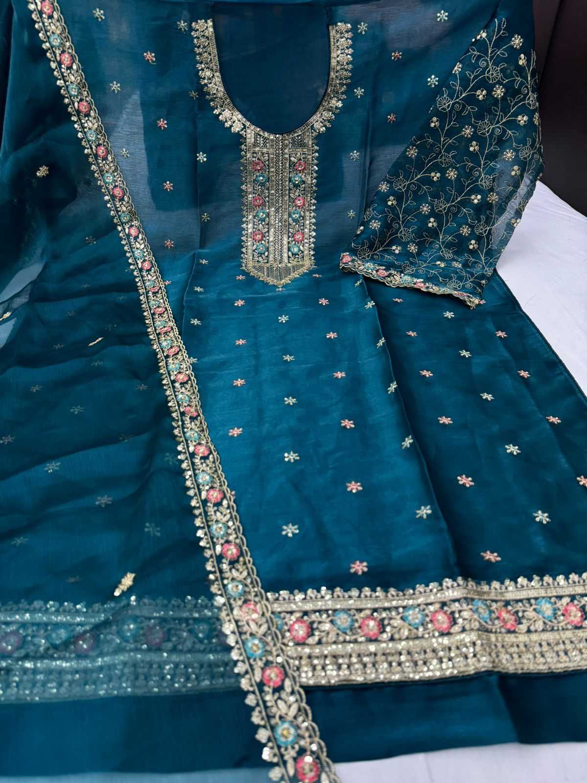 pr sayuri beautiful festive wear dress material