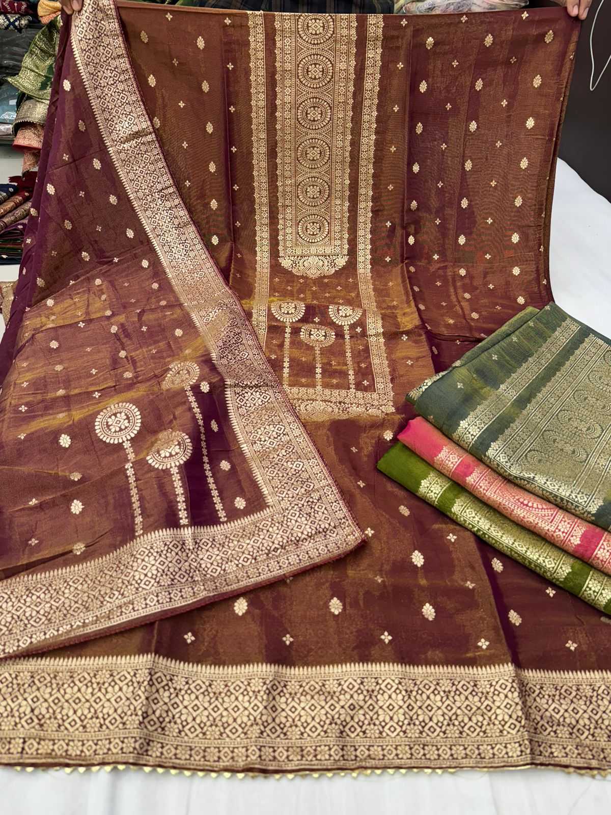 pr vrinda designer occasion wear unstitch suit