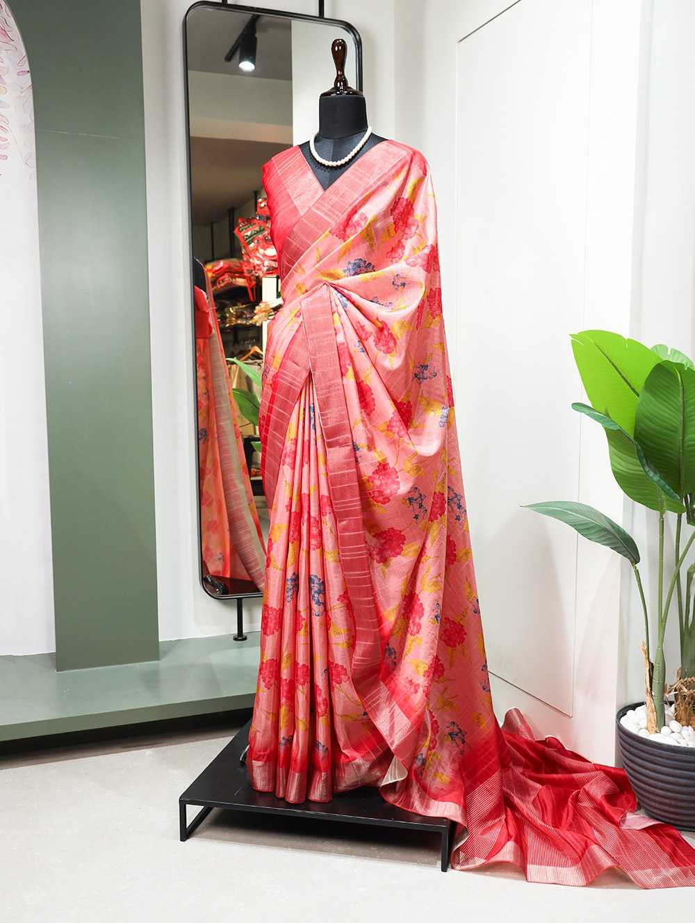 pr ynf7014 beautiful handloom kotha border digital print sarees