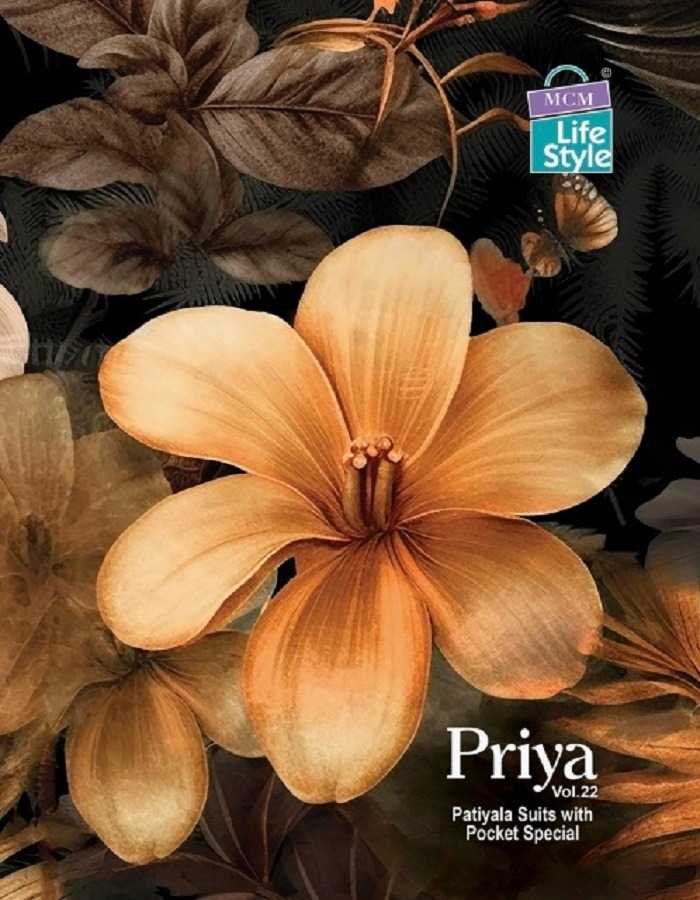 priya vol 22 by mcm lifestyle amazing wear unstitch cotton suits