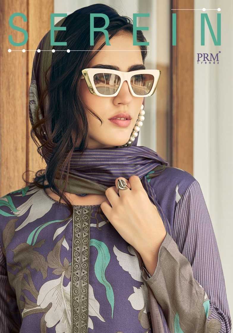 prm trendz serein beautiful jaam cotton fancy work unstitch ladies suit