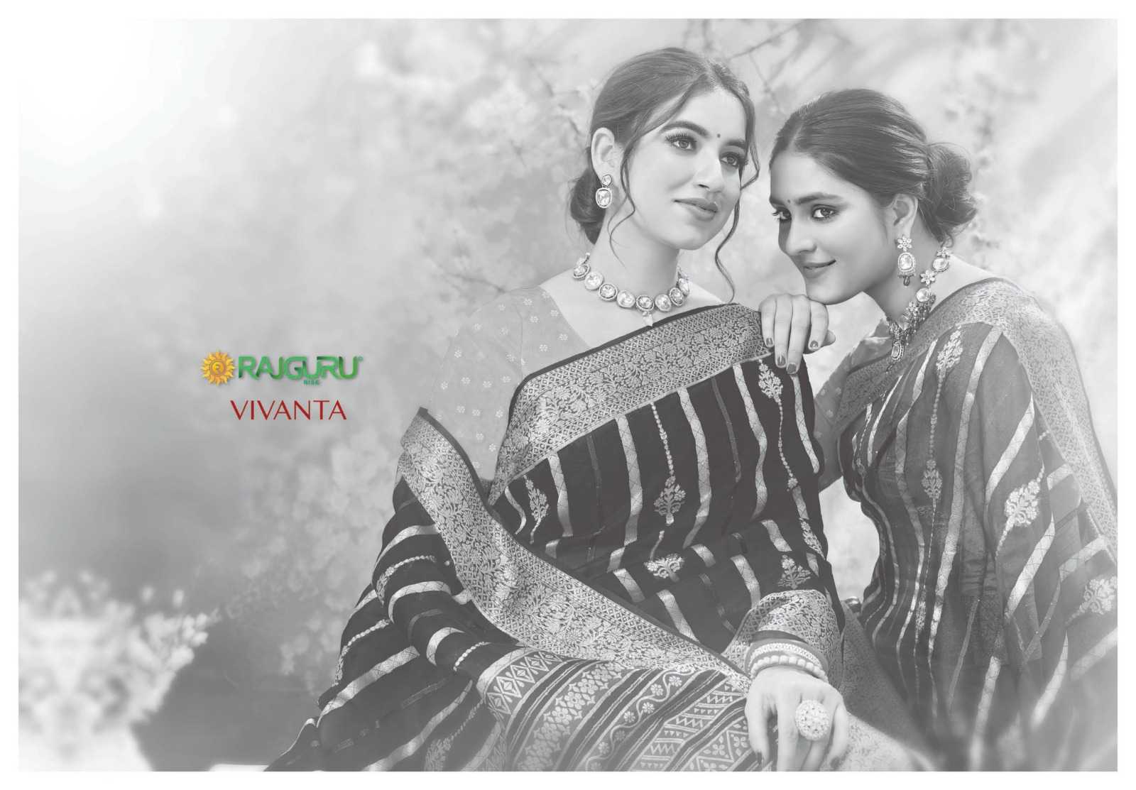 rajguru creation vivanta elegant festive wear soft organza sarees