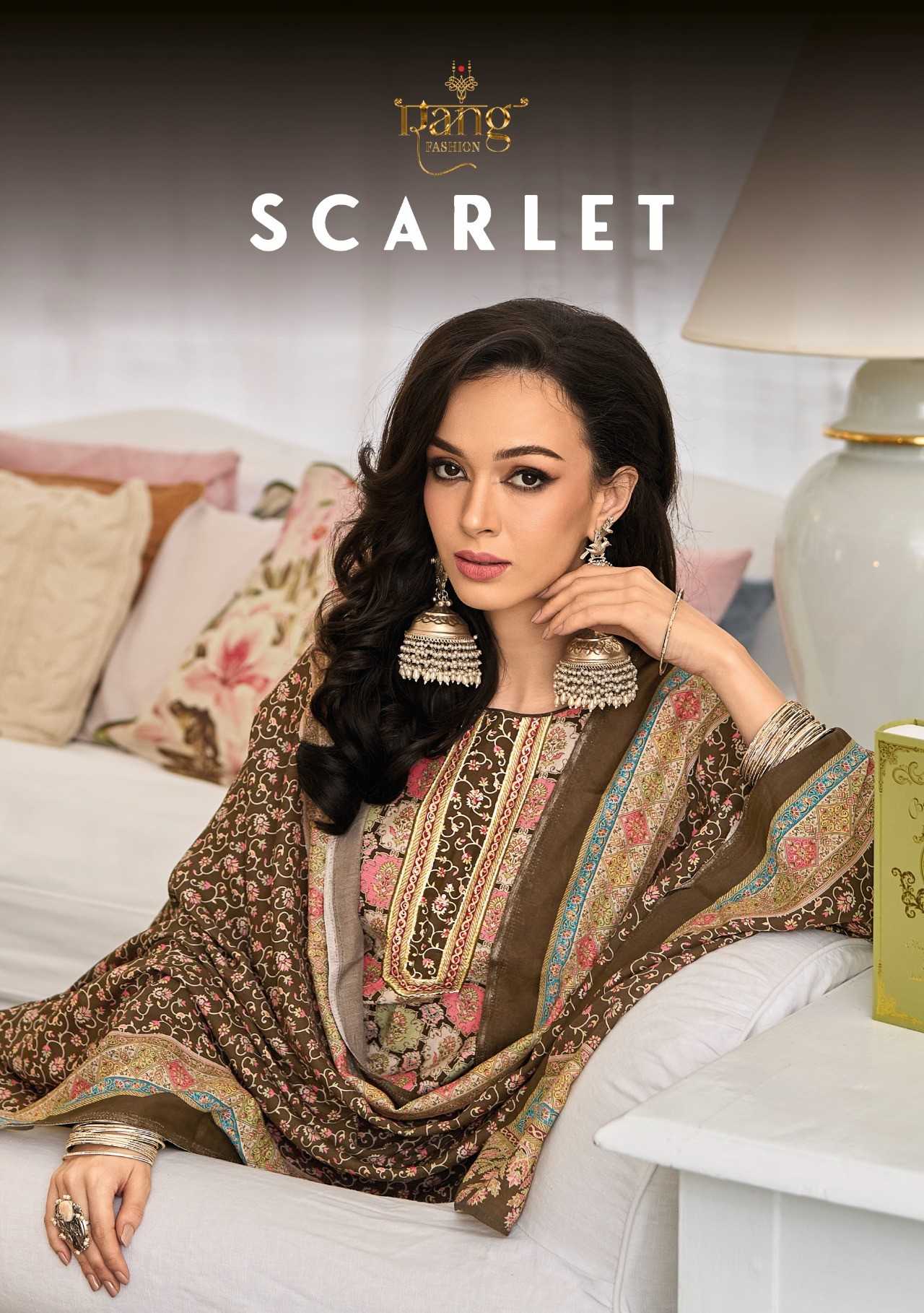 rang scarlet fancy muslin digital print with khatli work unstitch suit
