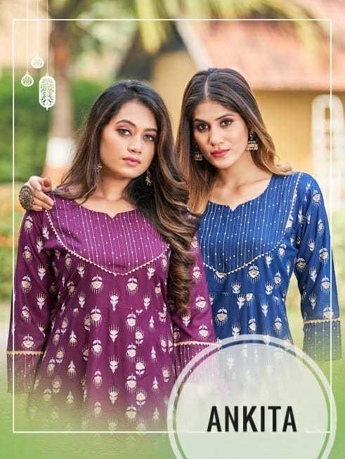 rangjyot ankita fullstitch long flair anarakali kurti in plus size
