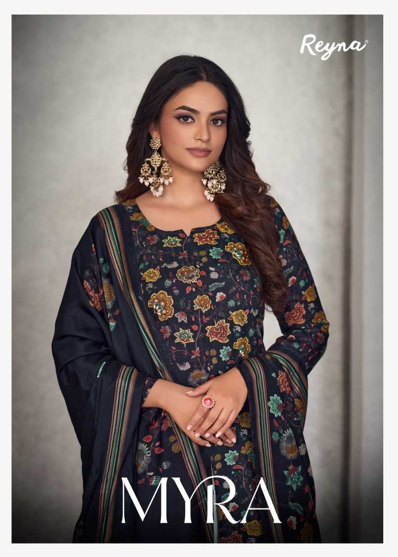 reyna myra fancy soft silk digital print salwar kameez material