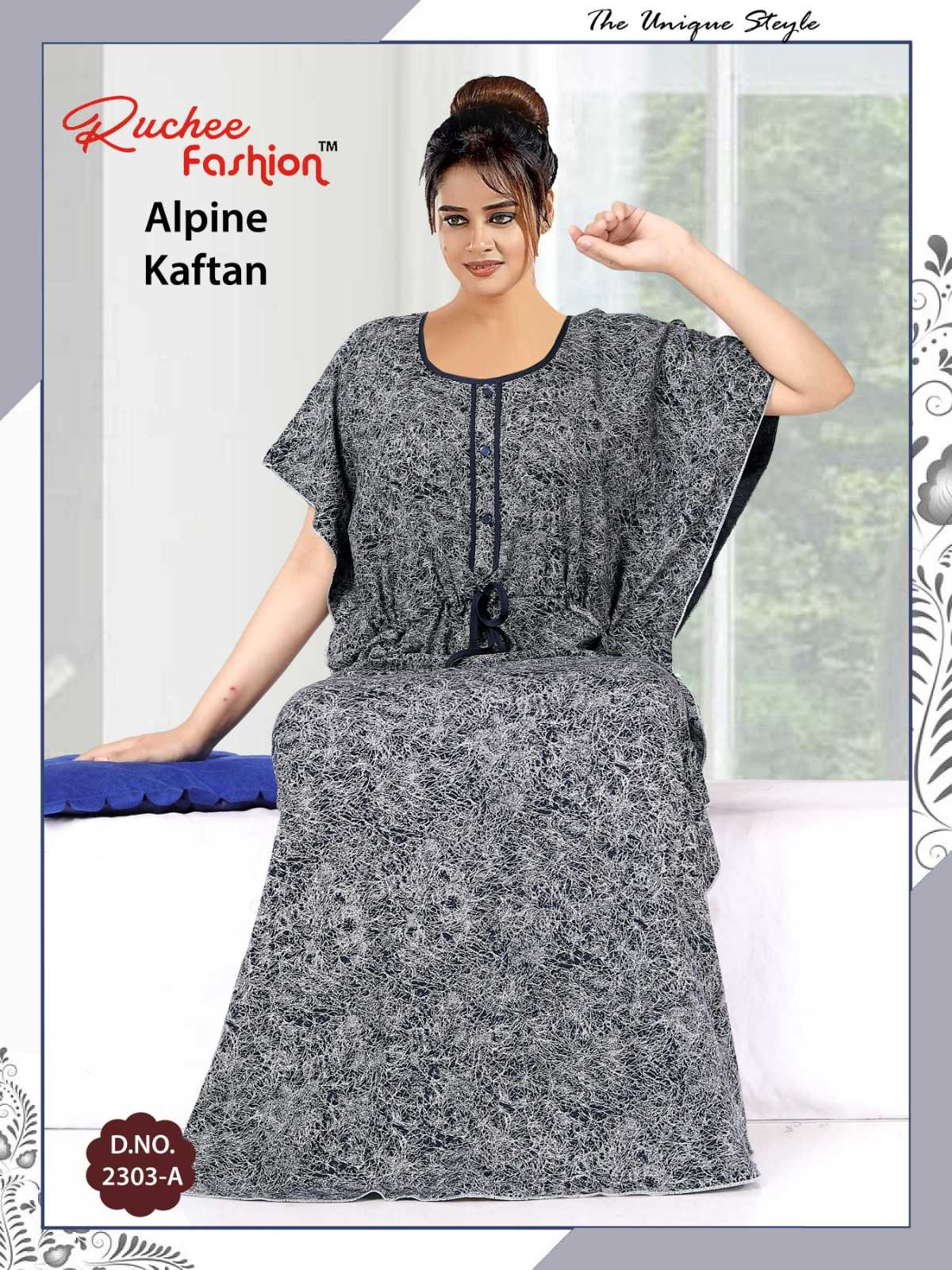 ruchee fashion alpine kaftan beautiful night wear gown