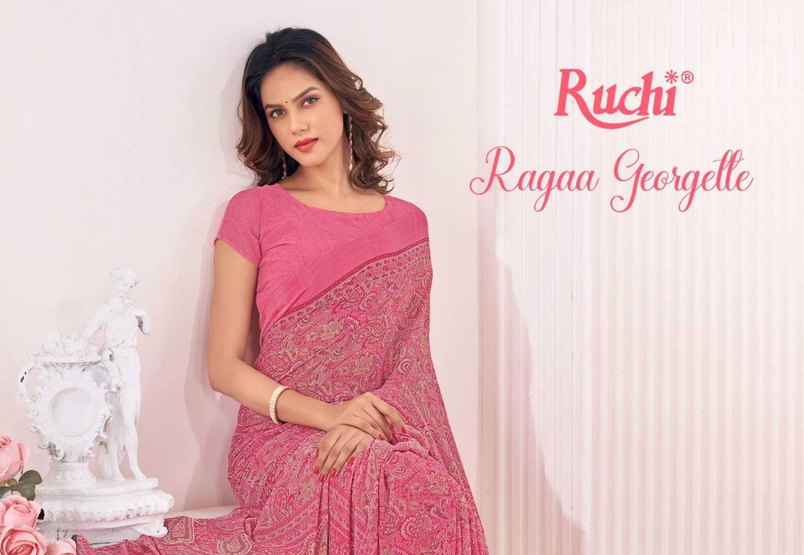 ruchi ragaa georgette vol 6 casual wear beautiful sarees 