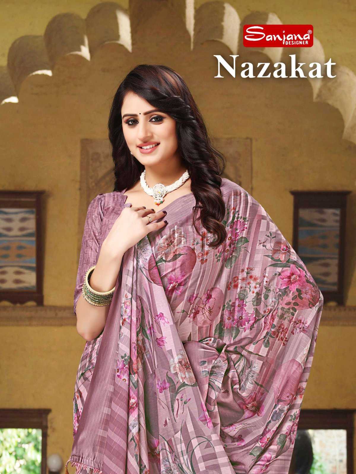 sanjana designer nazakat fancy amazing silk sarees supplier