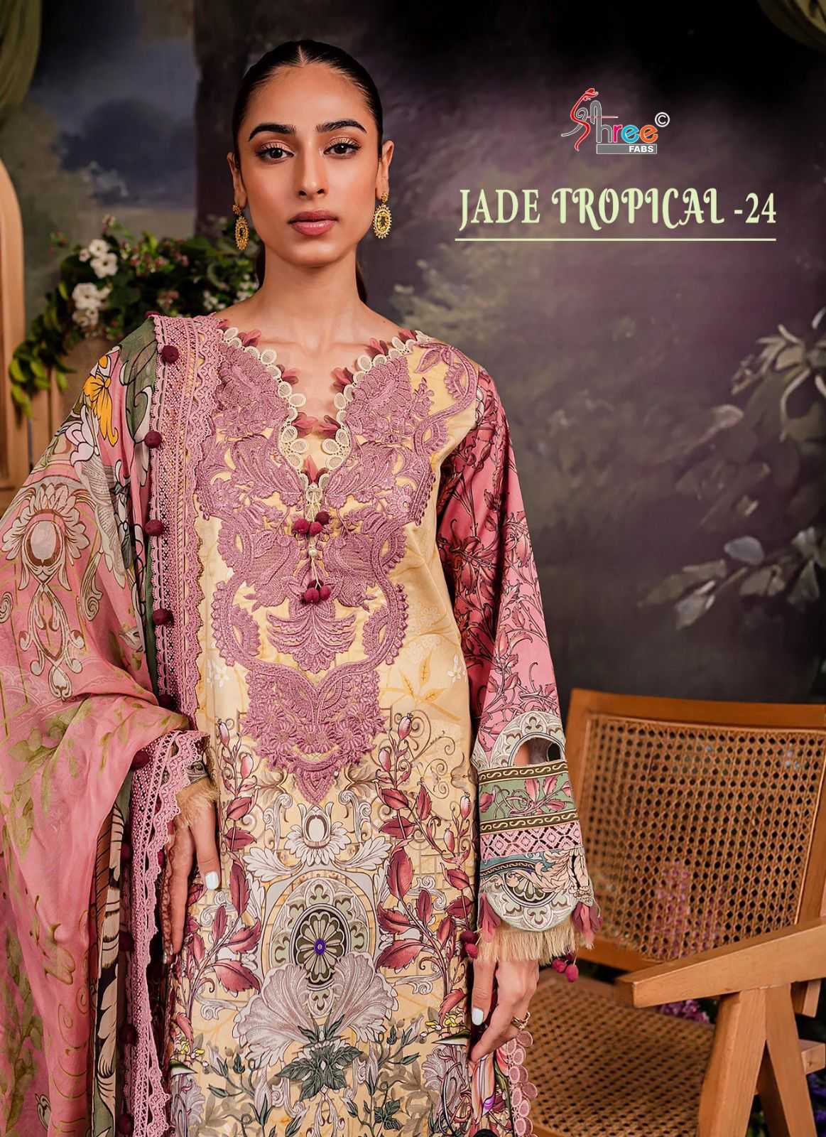 shree fab jade tropical 24 exclusive embroidery pakistani salwar suits