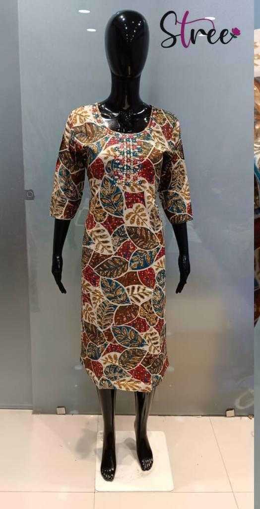 KURTI TIMES AAYNA COTTON HANDWORK SIMPLE LADIES KURTIS - textiledeal.in