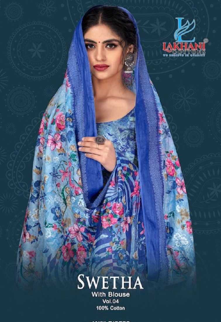 swetha vol 4 by lakhani cotton amazing casual sarees collection