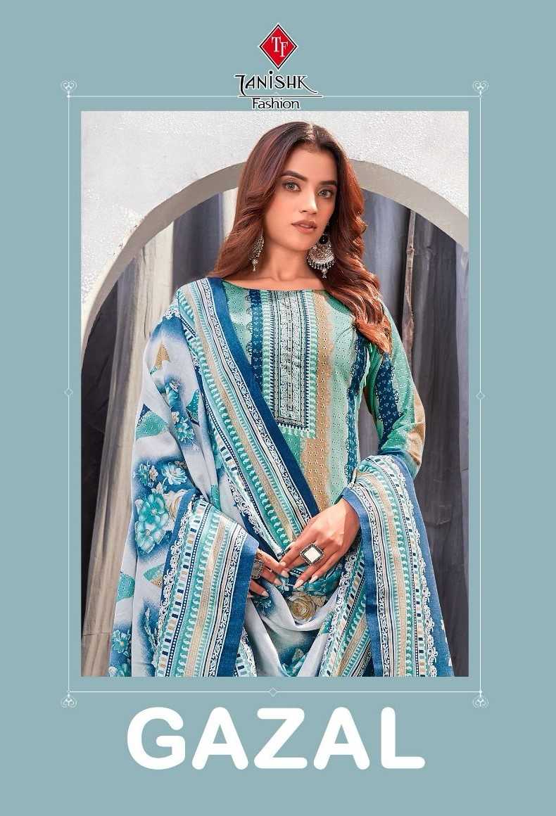 tanishk fashion gazal beautiful bandhani print unstitch salwar kameez