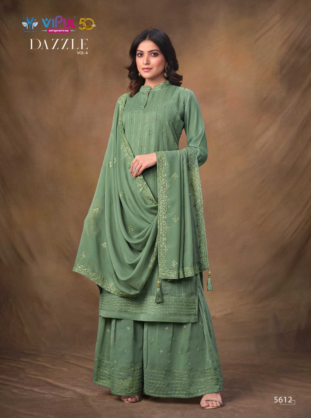 vipul fashion dazzle vol 4 designer occasion wear dress material