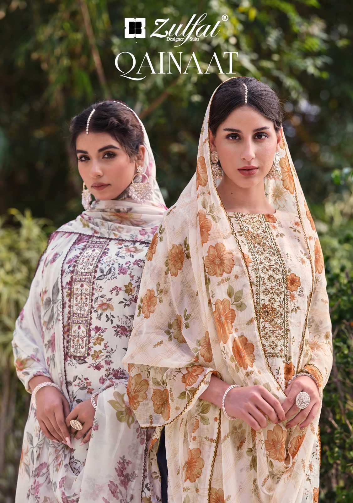 zulfat qainaat summer special cotton unstitch suit