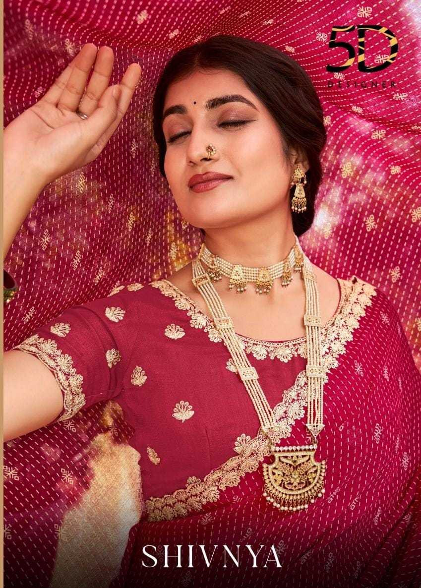 5d designer shivnya function wear designer sarees supplier