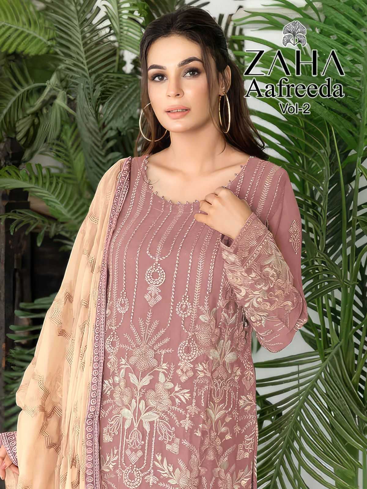 aafreeda vol 2 by zaha designer pakistani concept suits