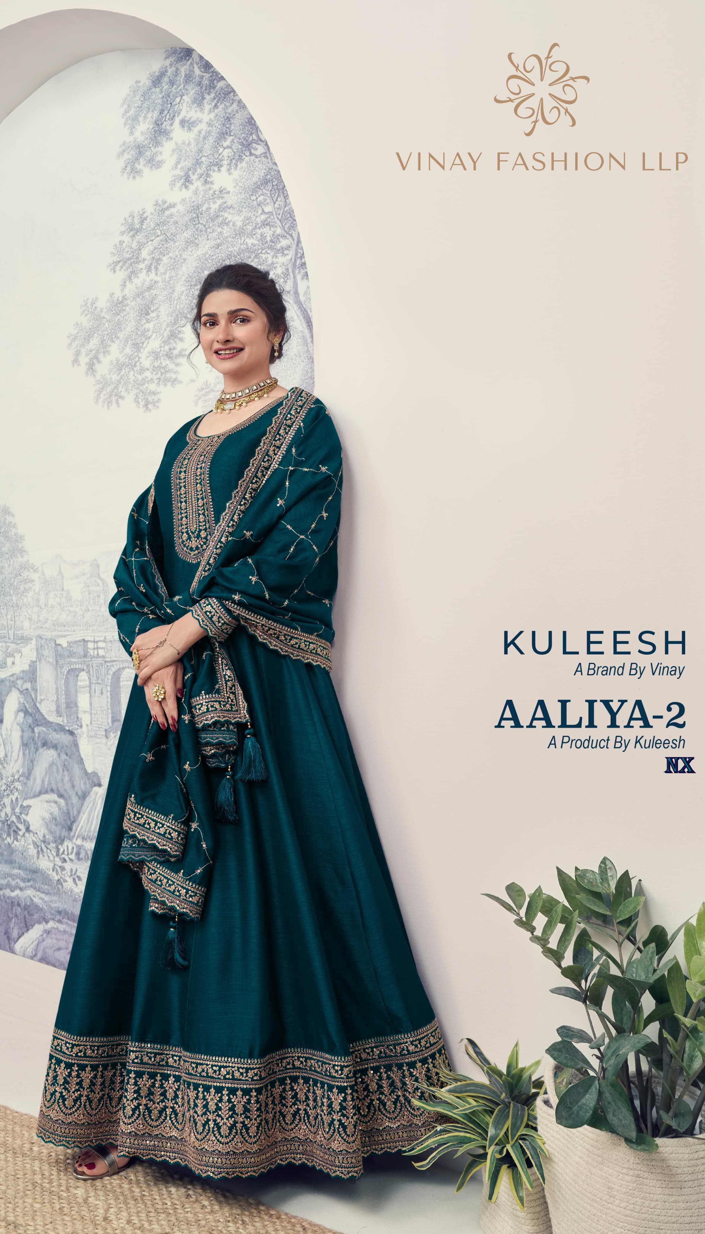 aaliya vol 2 nx by kuleesh vinay fashion festive wear unstitch designer suit