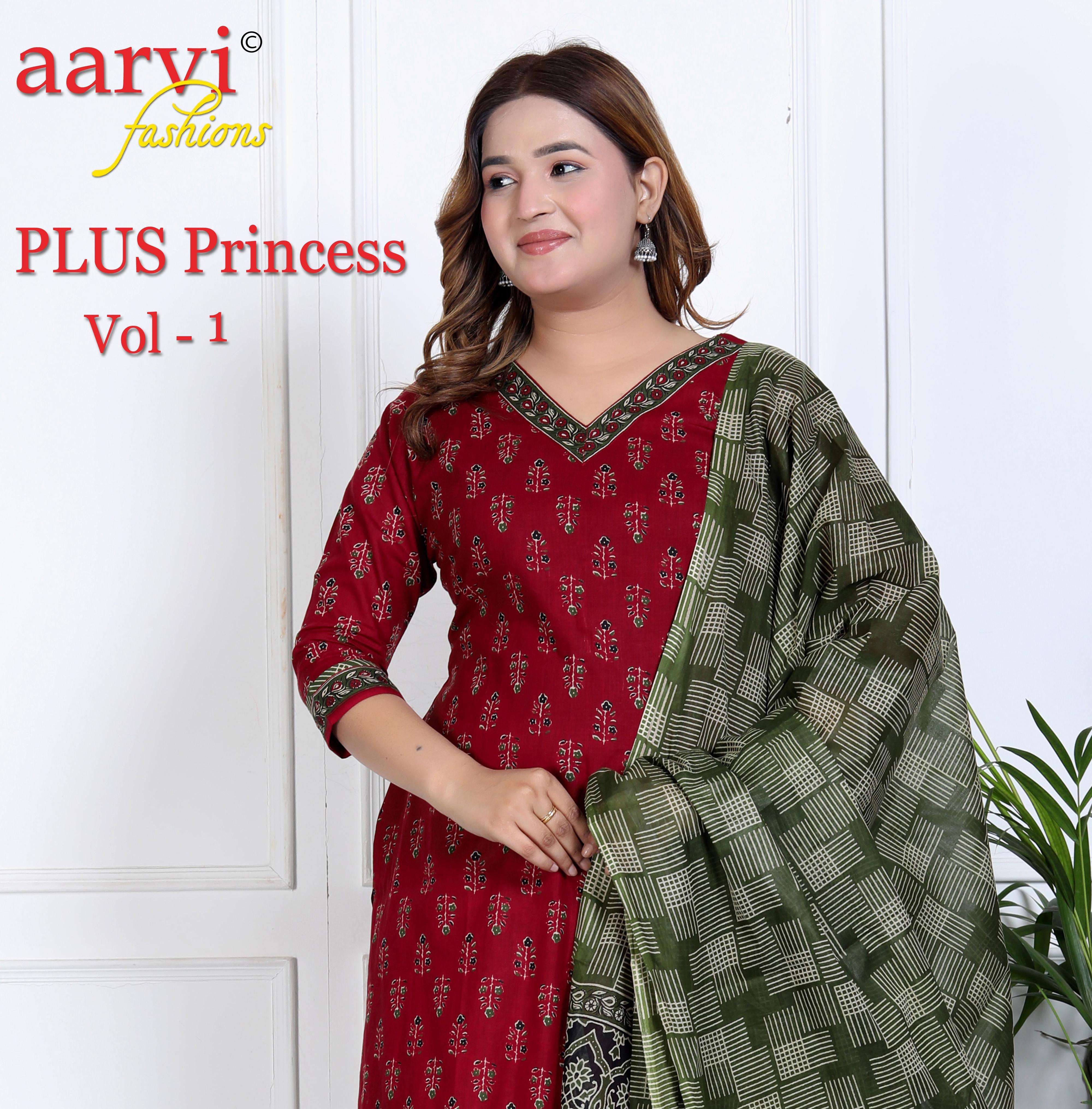 aarvi fashion plus princess vol 1 readymade salwar kameez in big sizes