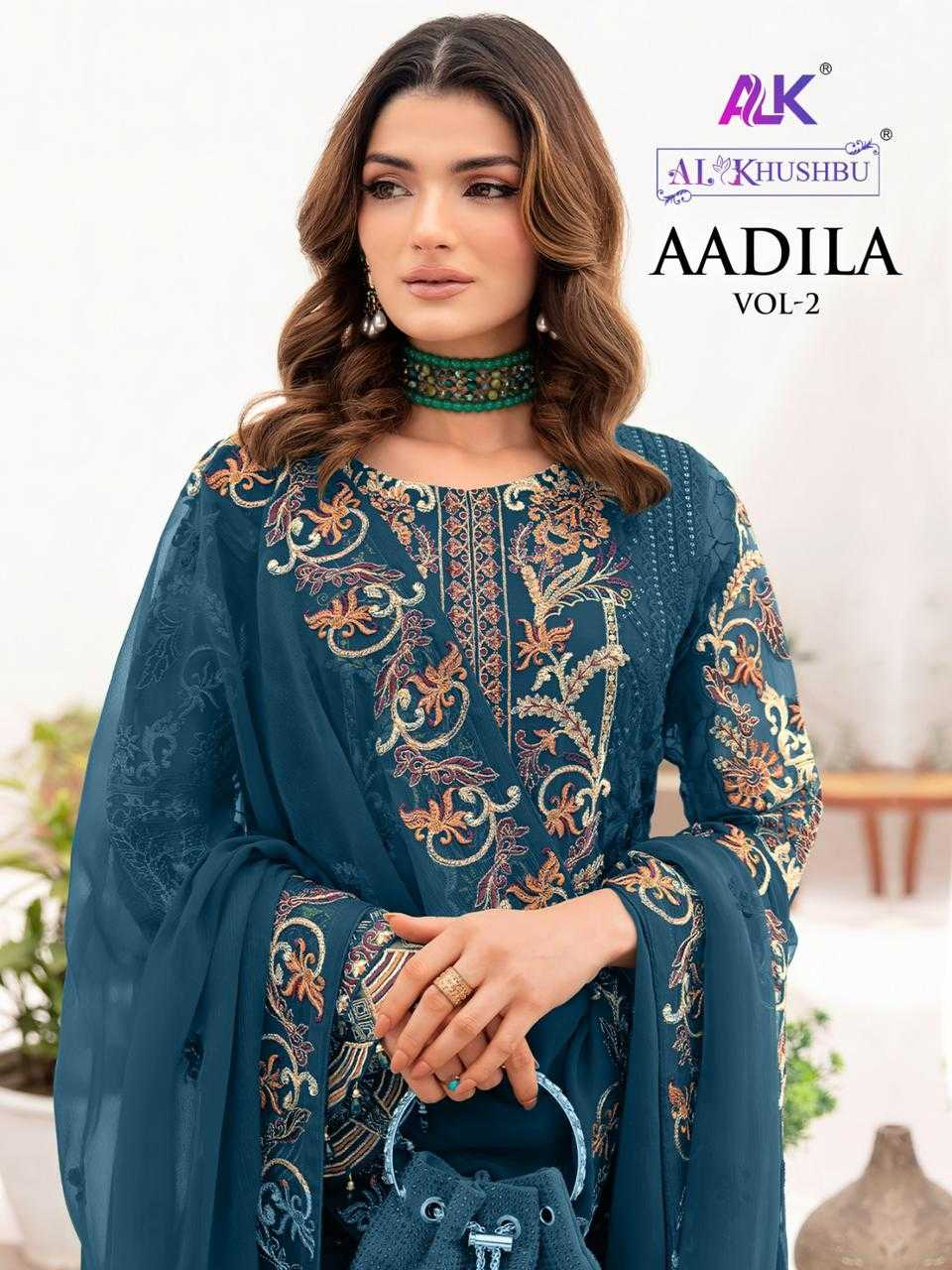 al khushbu aadila vol 2 5056 efgh beautiful pakistani embroidery work dress material