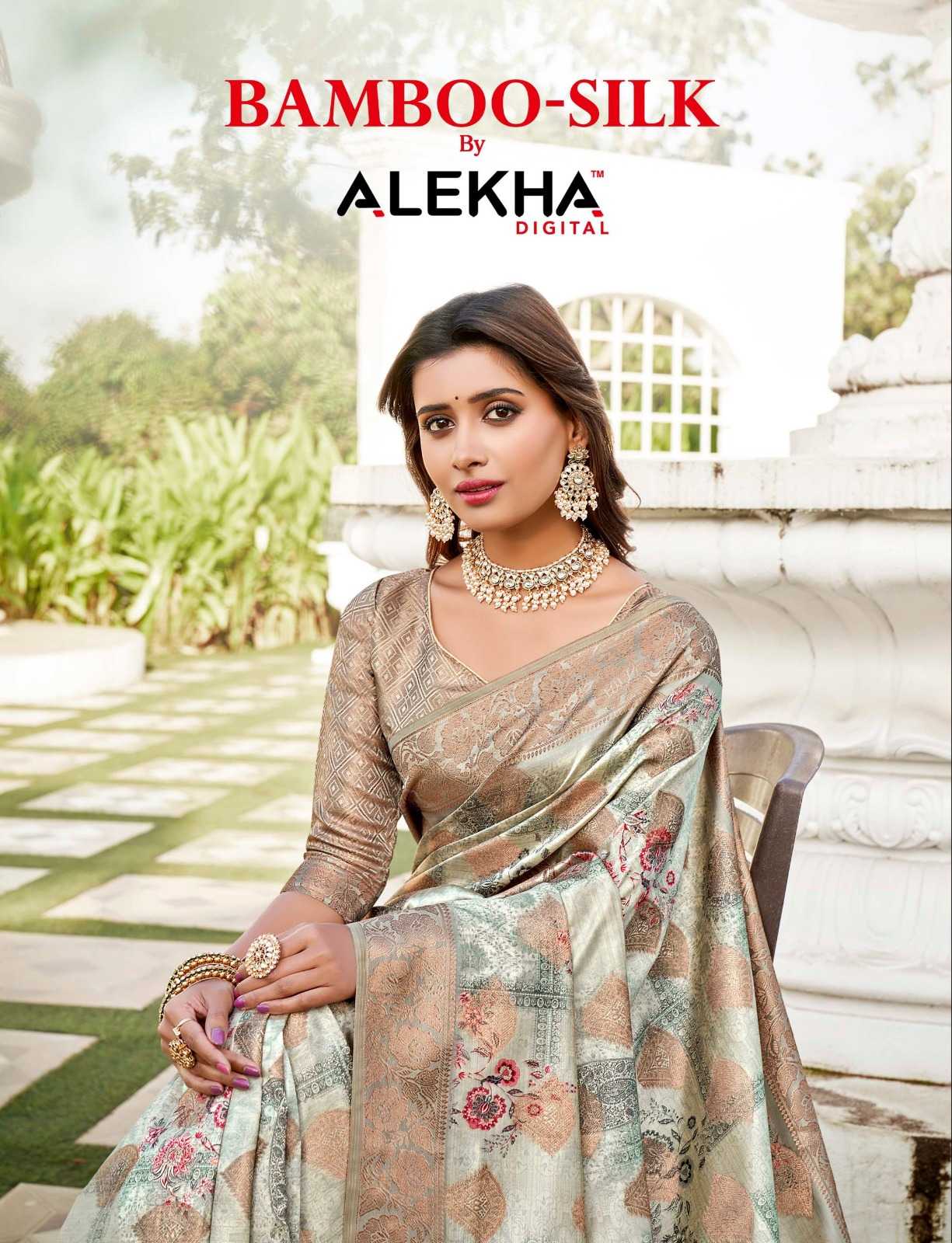 alekha bamboo silk vol 1 25471-25476 function wear designer sarees