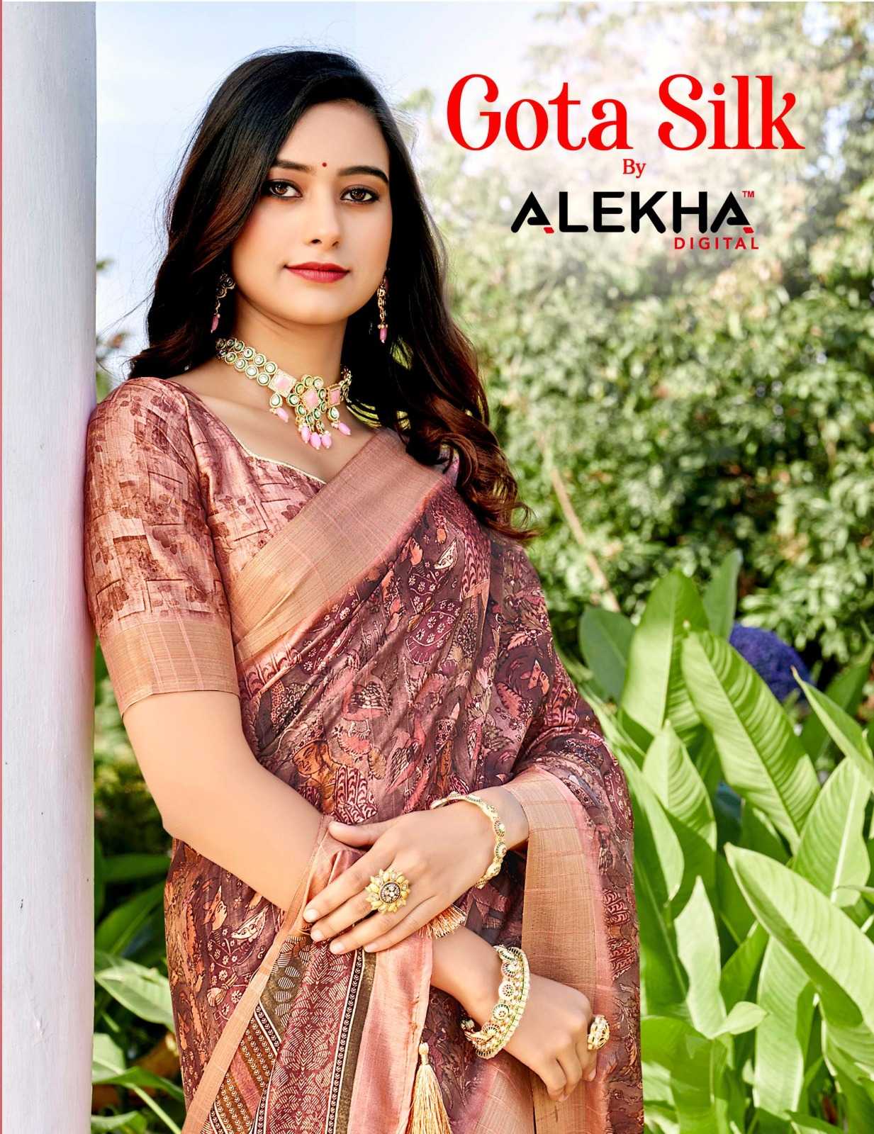 alekha gota silk vol 1 beautiful digital print sarees