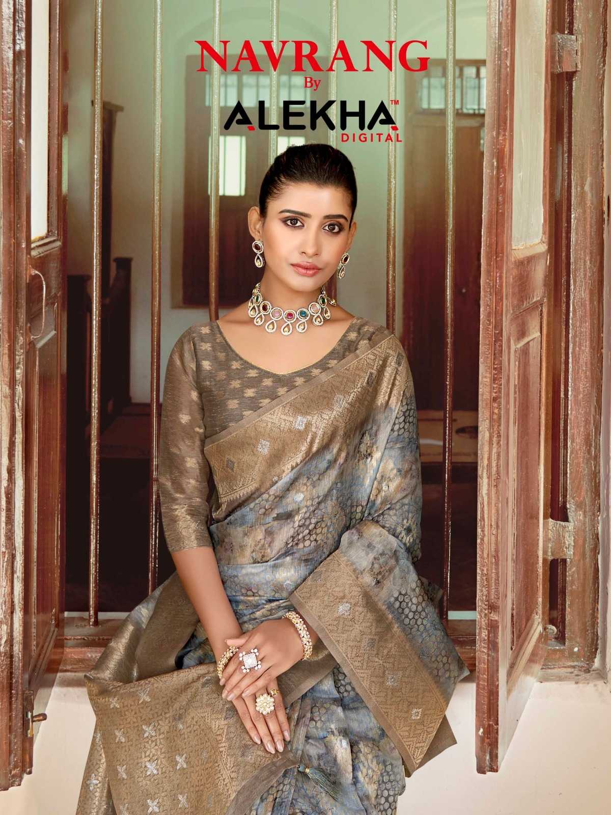 alekha navrang vol 1 25491-25496 designer function wear sarees supplier