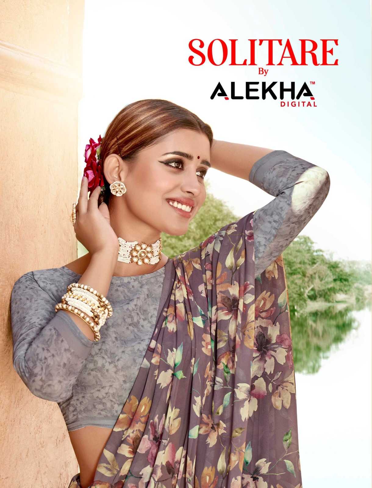 alekha solitare amazing digital print sarees collection