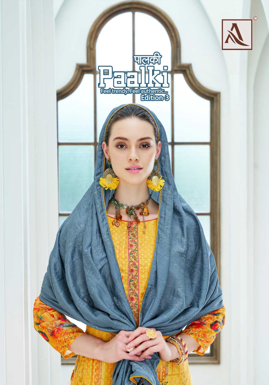 alok suit paalki vol 3 amazing digital print jacquard dress material