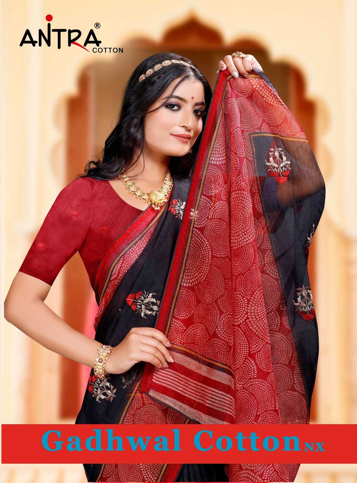 antra gadhwal cotton nx vol 1 26791-26802 beautiful sarees supplier